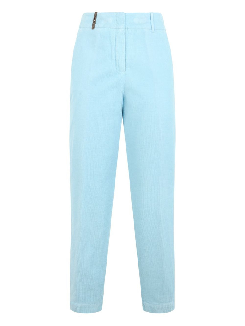 welt-pockets high-waisted trousers 1