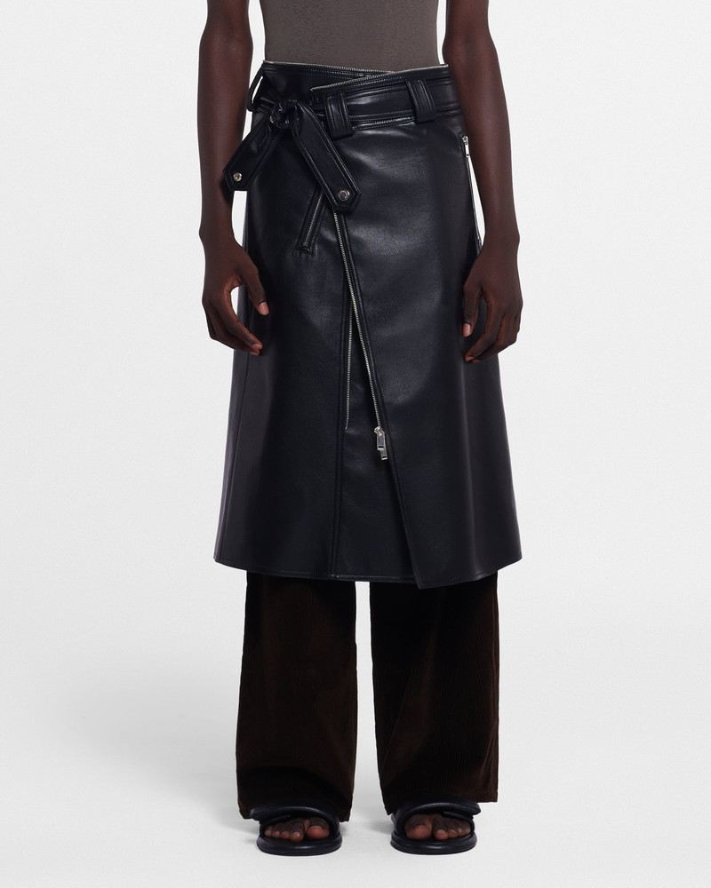 Regenerated Leather Biker Coat 3