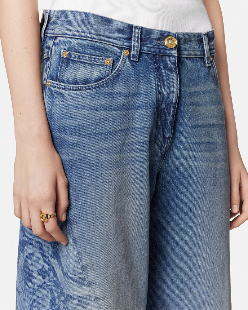 Barocco Crop Twisted Jeans 3