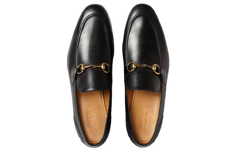 Gucci Jordaan Leather Loafers 'Black' 406994-BLM00-1000 - 4