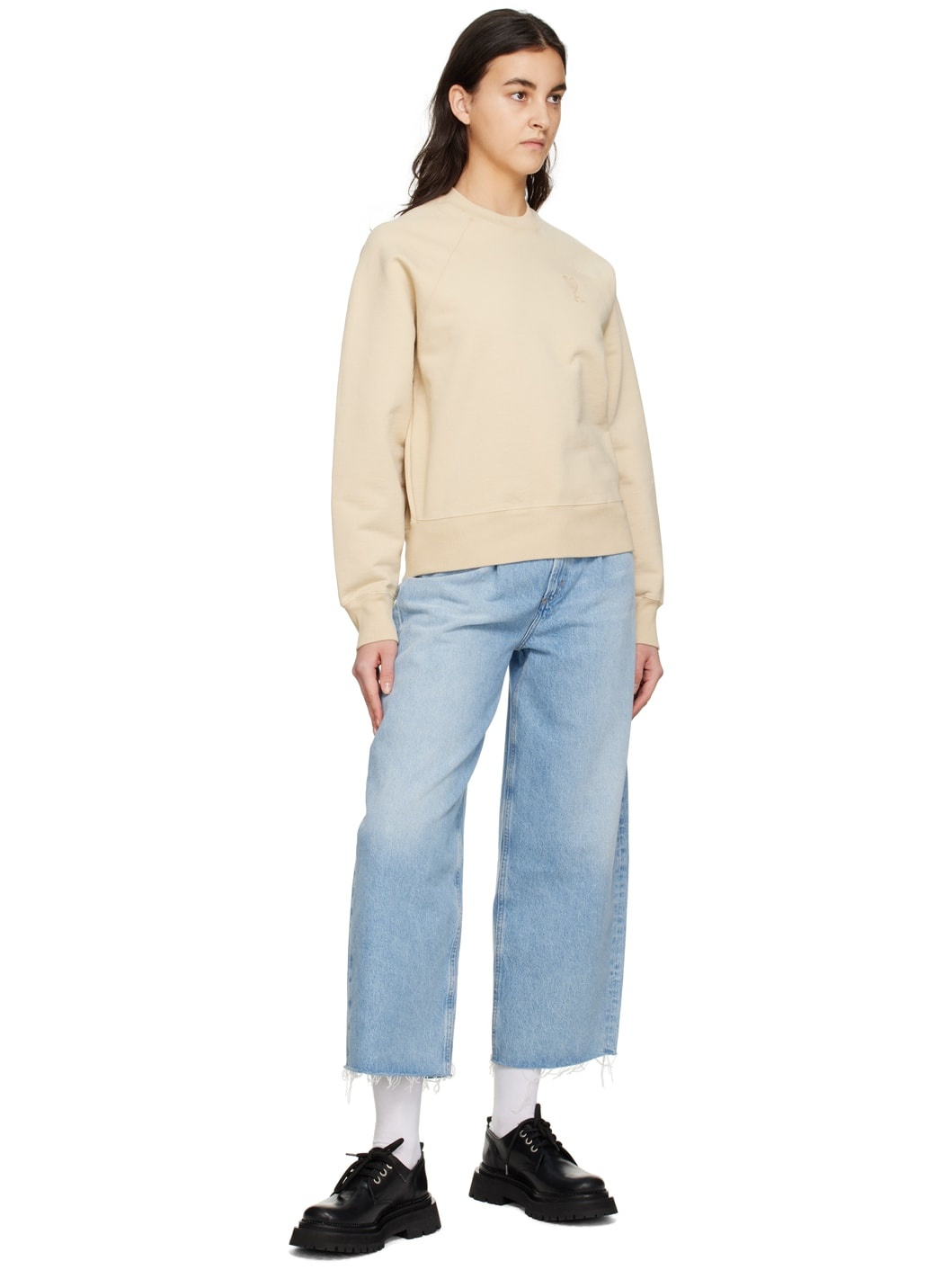 Beige Ami De Cœur Sweatshirt - 4