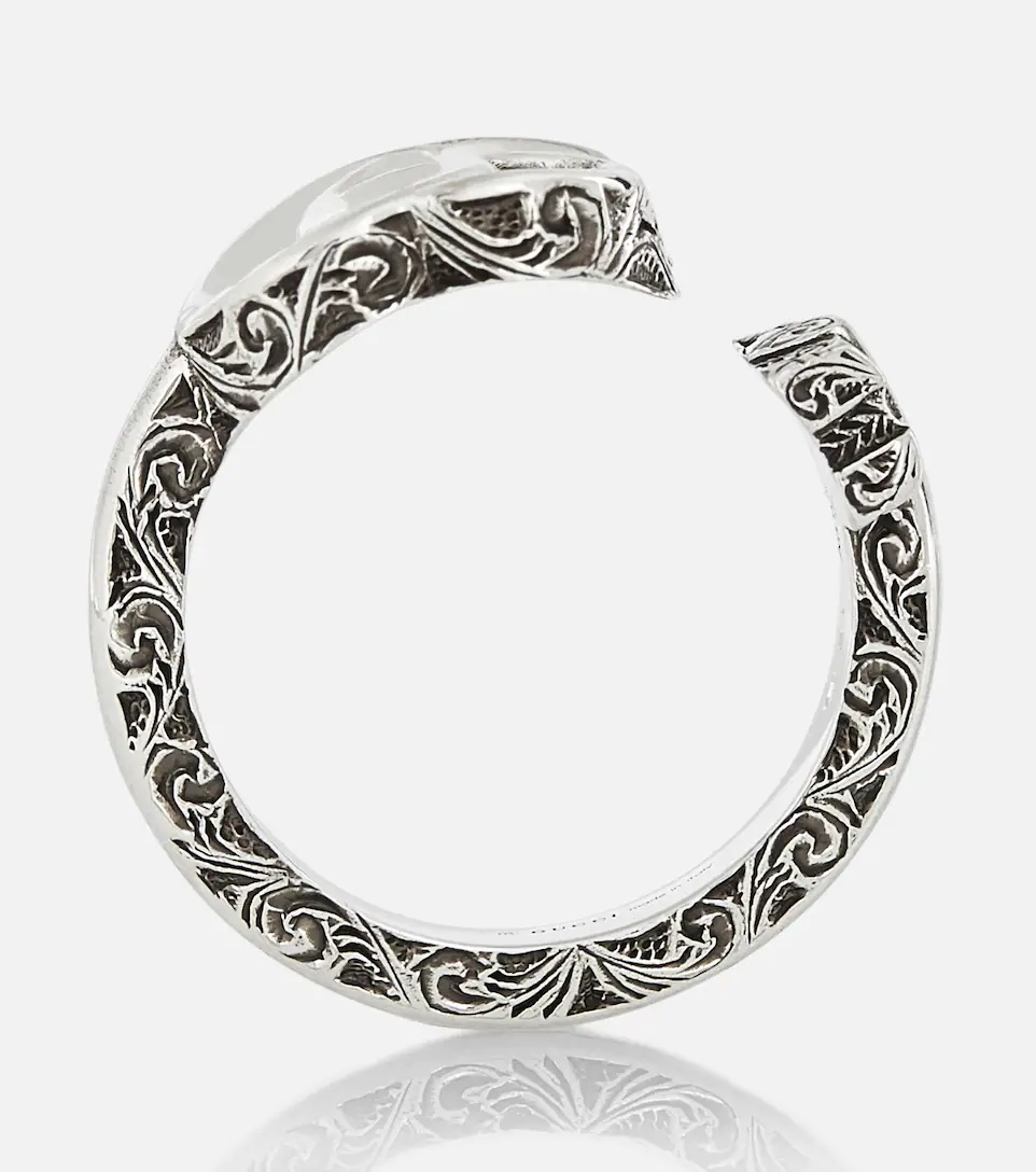 Double G sterling silver ring - 2