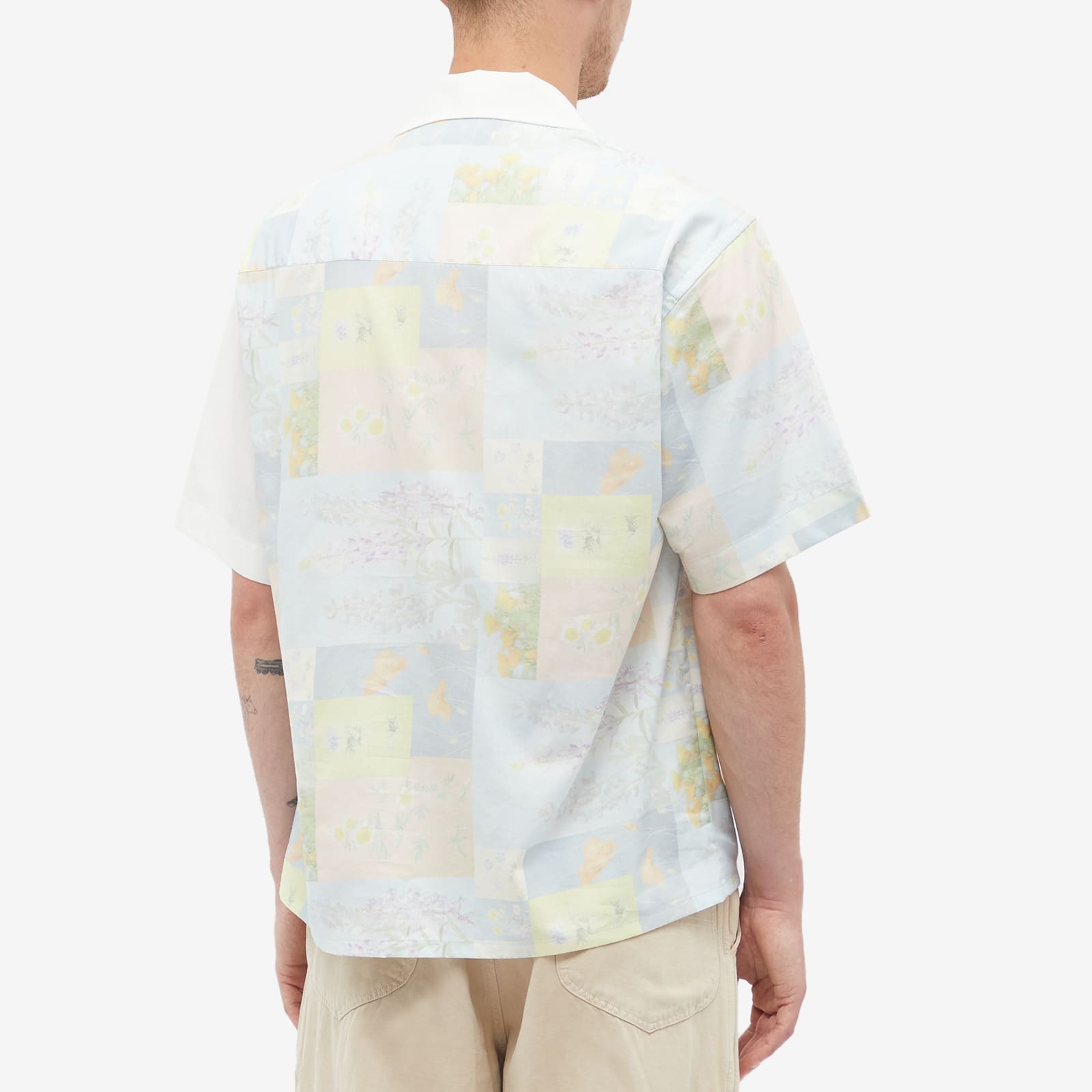 John Elliott Super Bloom Grid Camp Shirt - 3