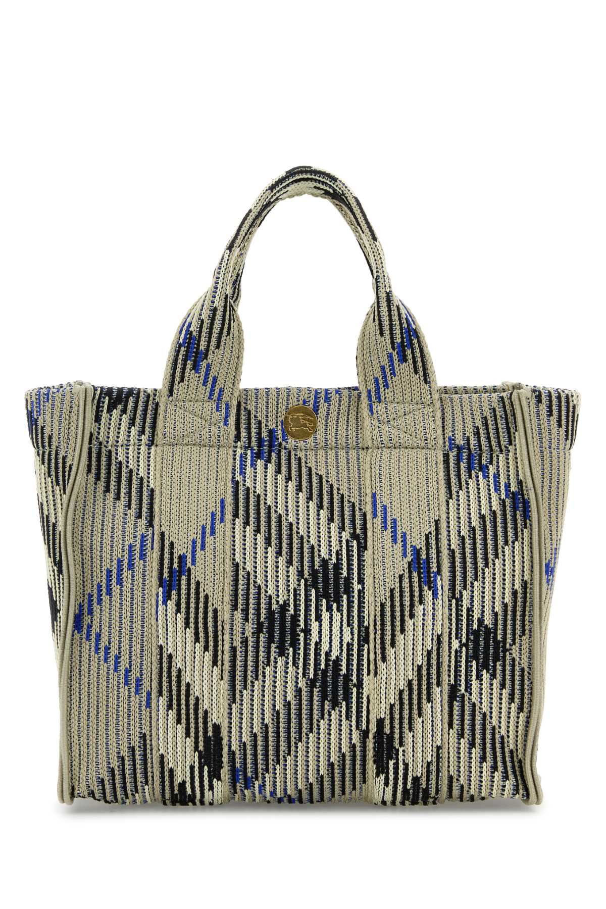 Burberry Women Embroidered Fabric Check Mini Handbag - 3