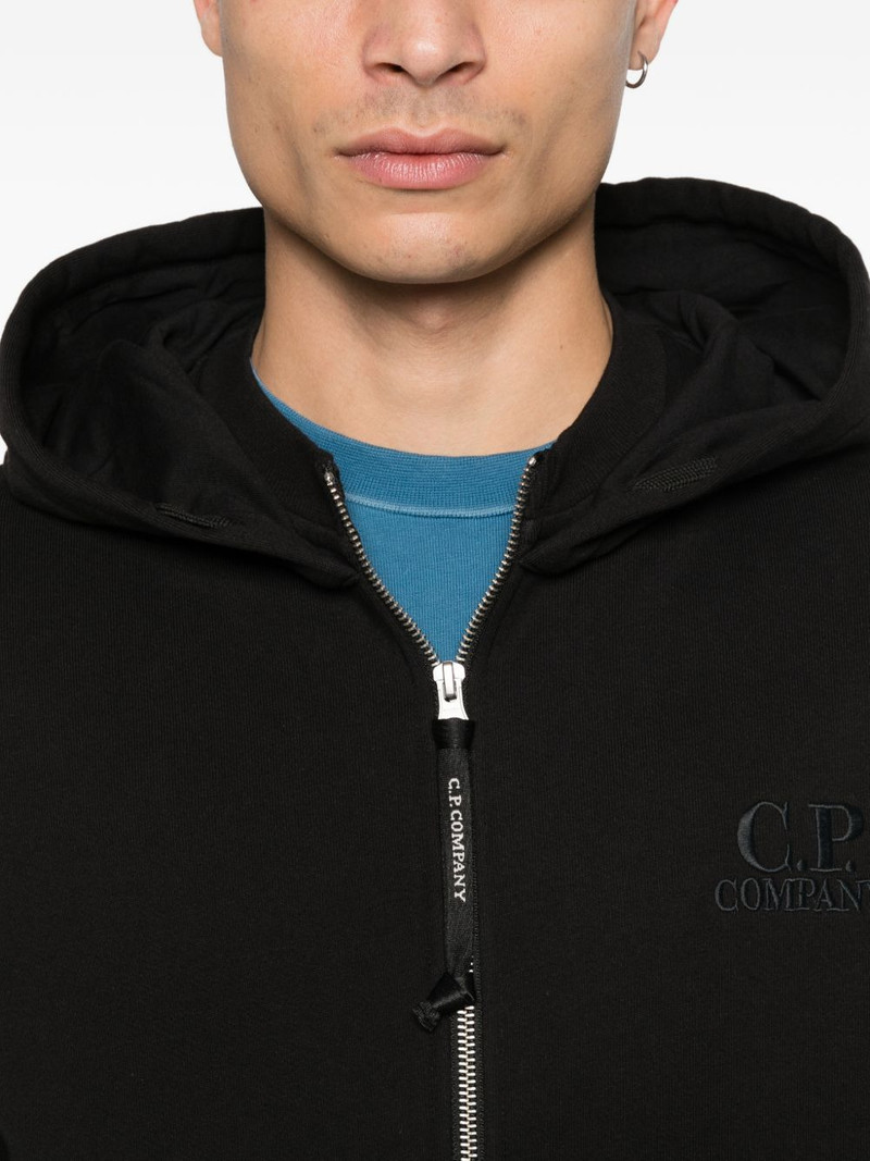 logo-embroidered hoodie 5