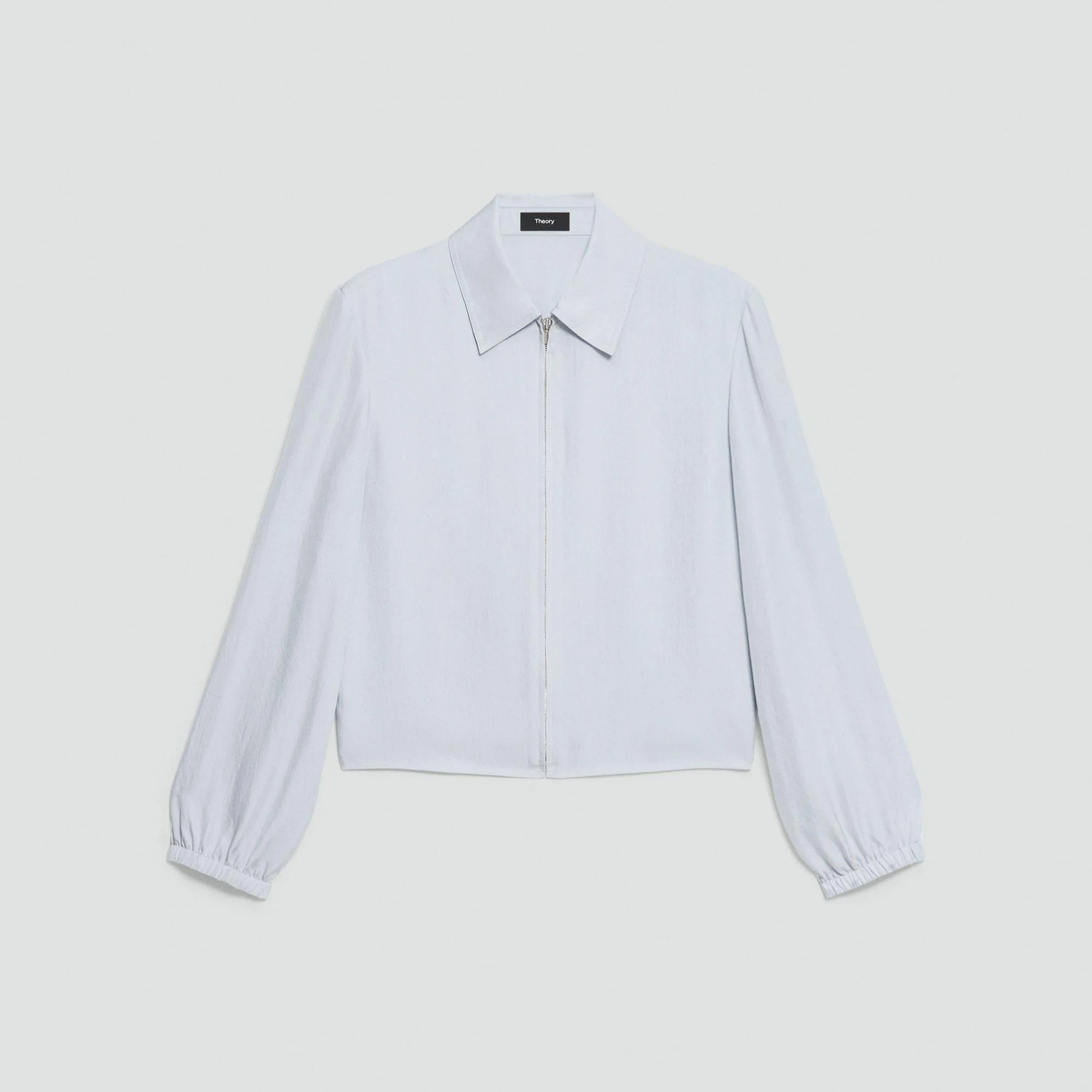 Cropped Jacket in Washed Twill - 1