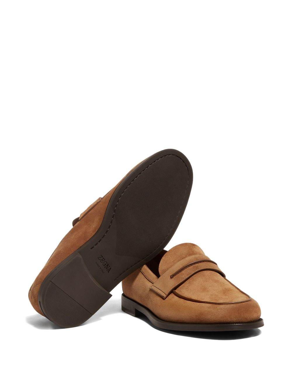 suede penny loafers - 5