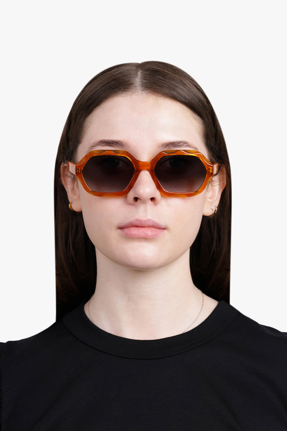 CH0227S GEOMETRIC SUNGLASSES | ORANGE/GREY - 4