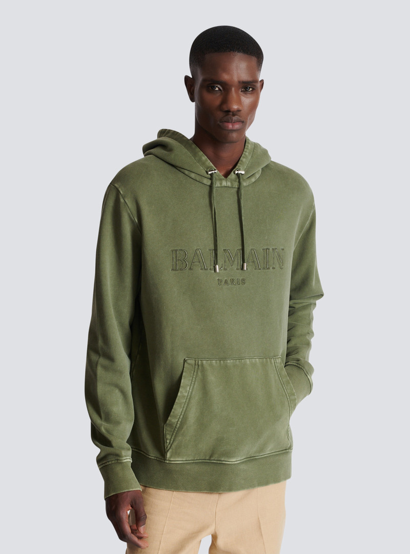 Vintage Balmain embroidered hoodie 6