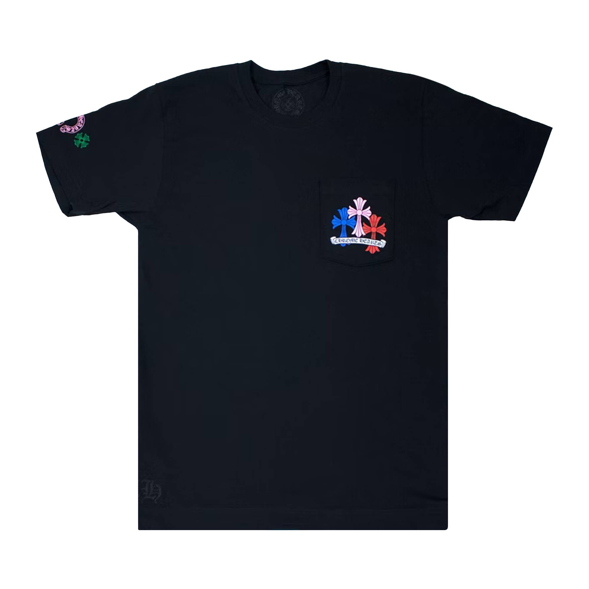 Chrome Hearts Cross Cemetery Tee 'Black/Multicolor' - 1