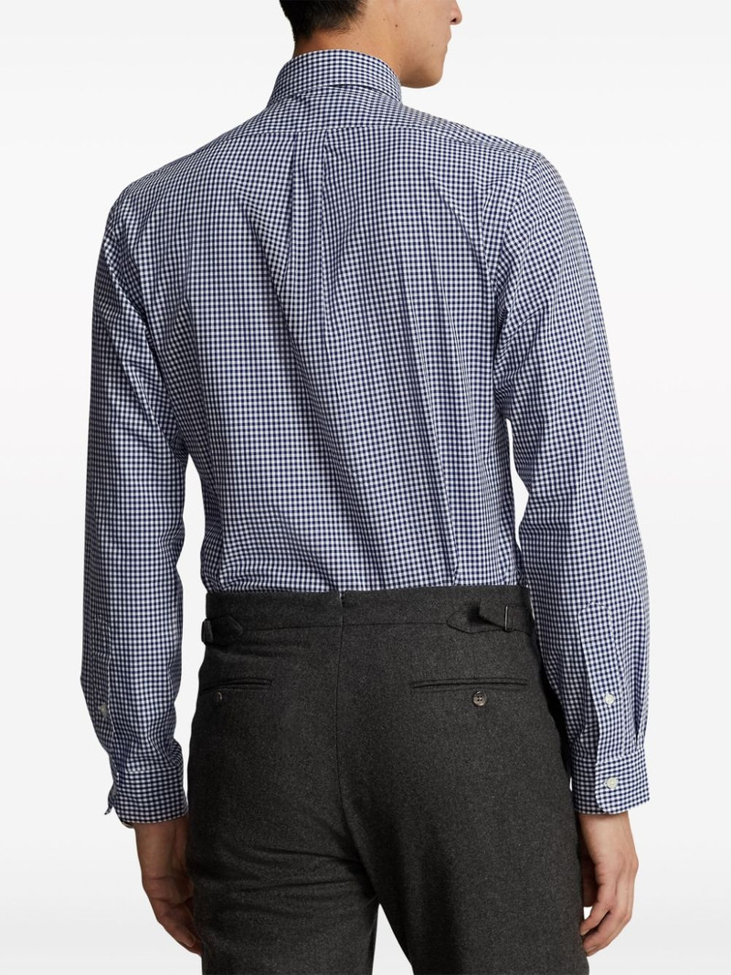 mini check.pattern cotton shirt 4
