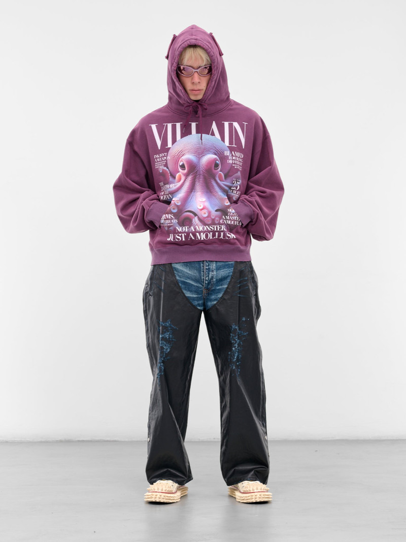 doublet Purple Octopus Villain Hoodie outlook