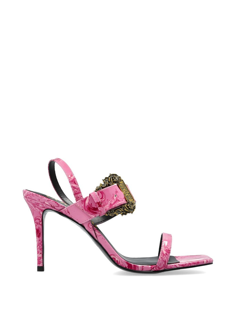 Emily buckle patterned heeled sandals 1
