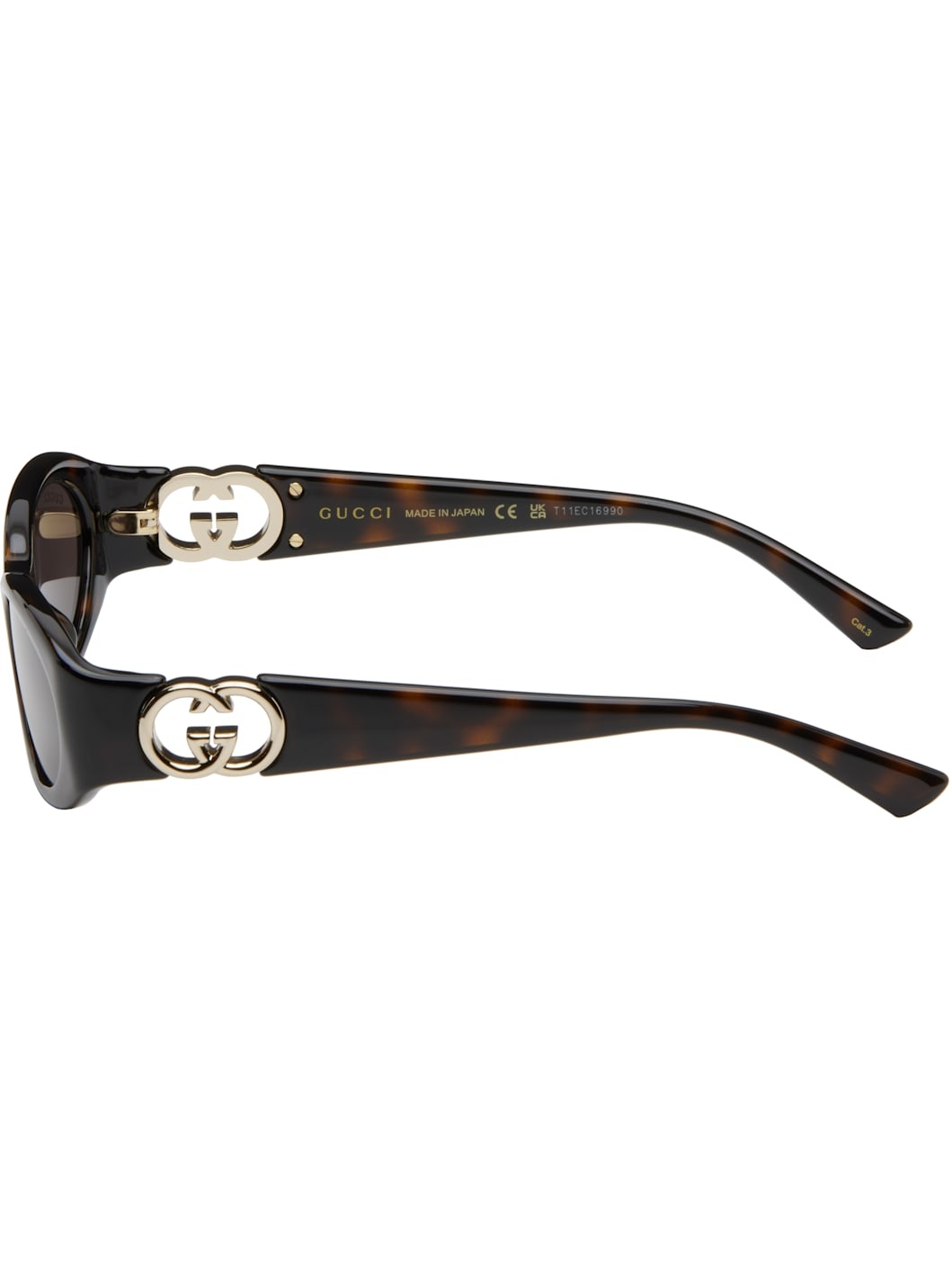 Brown Oval Frame Sunglasses - 3