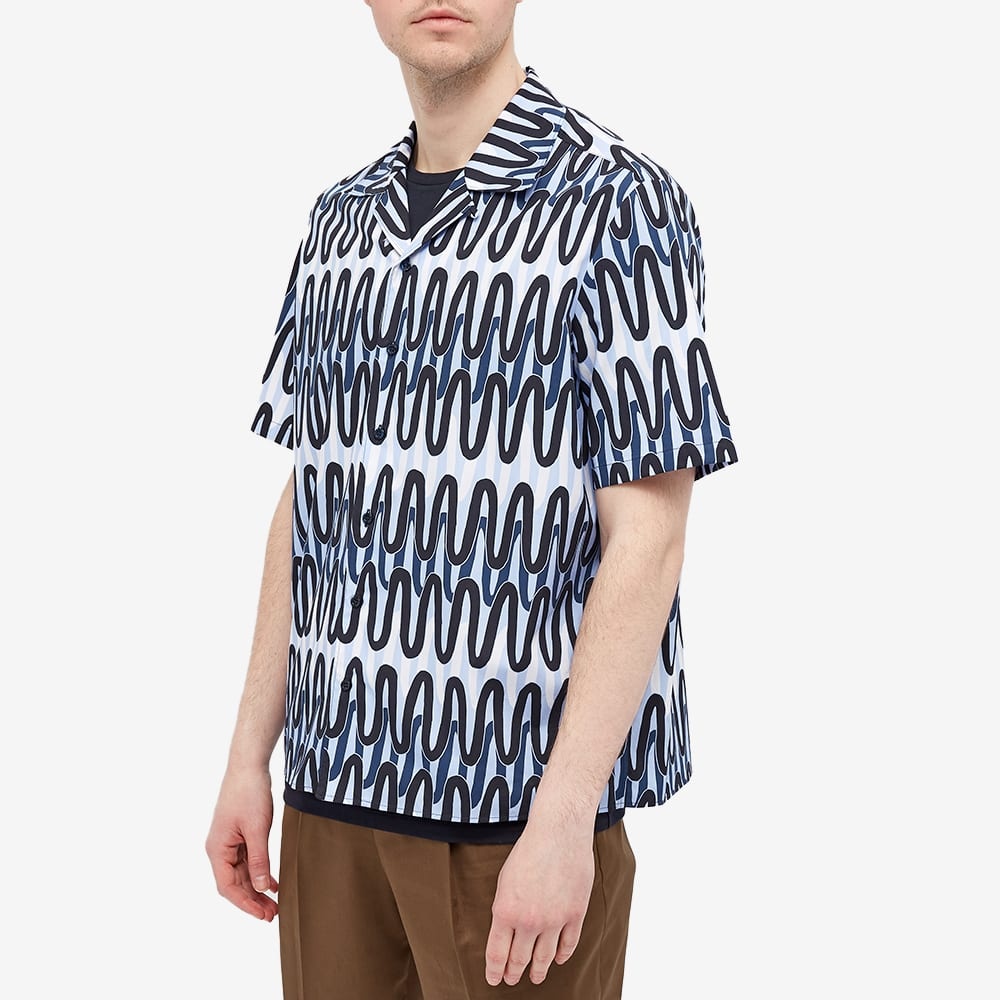 Neil Barrett Scribble Stripes Vacation Shirt - 4