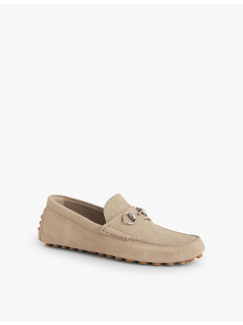 Byorn Driver monogram-pattern leather loafers - 3