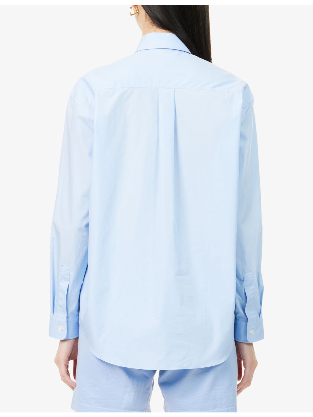 Oversized Riding Embroidered Cotton-Poplin Shirt - 4