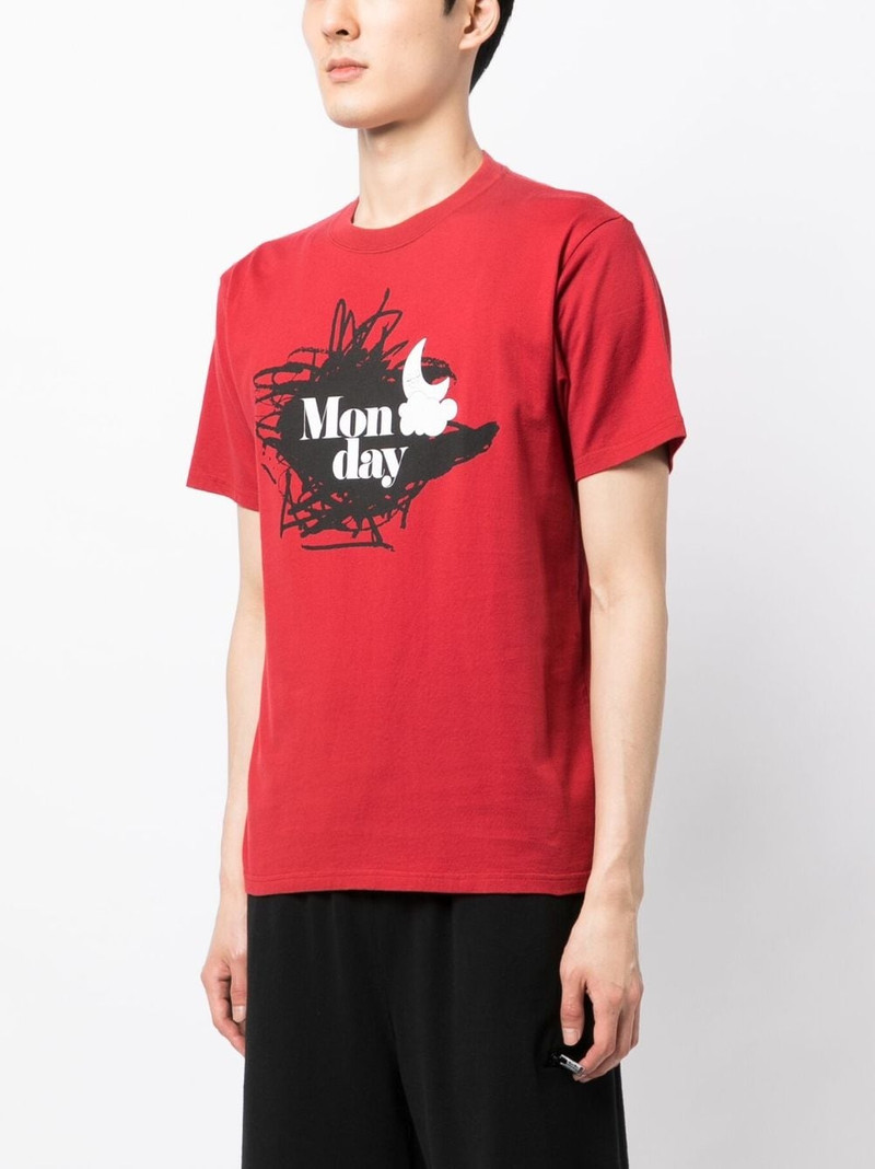UNDERCOVER graphic-print cotton T-shirt outlook