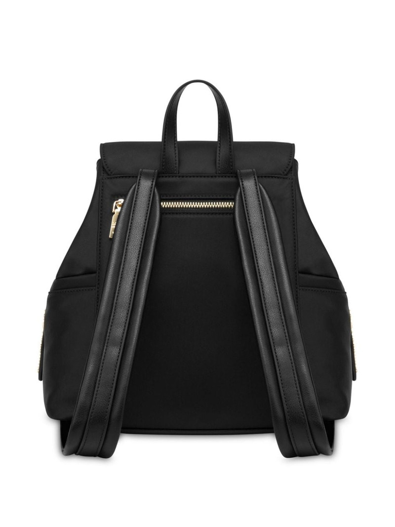 Moschino logo-lettering backpack outlook