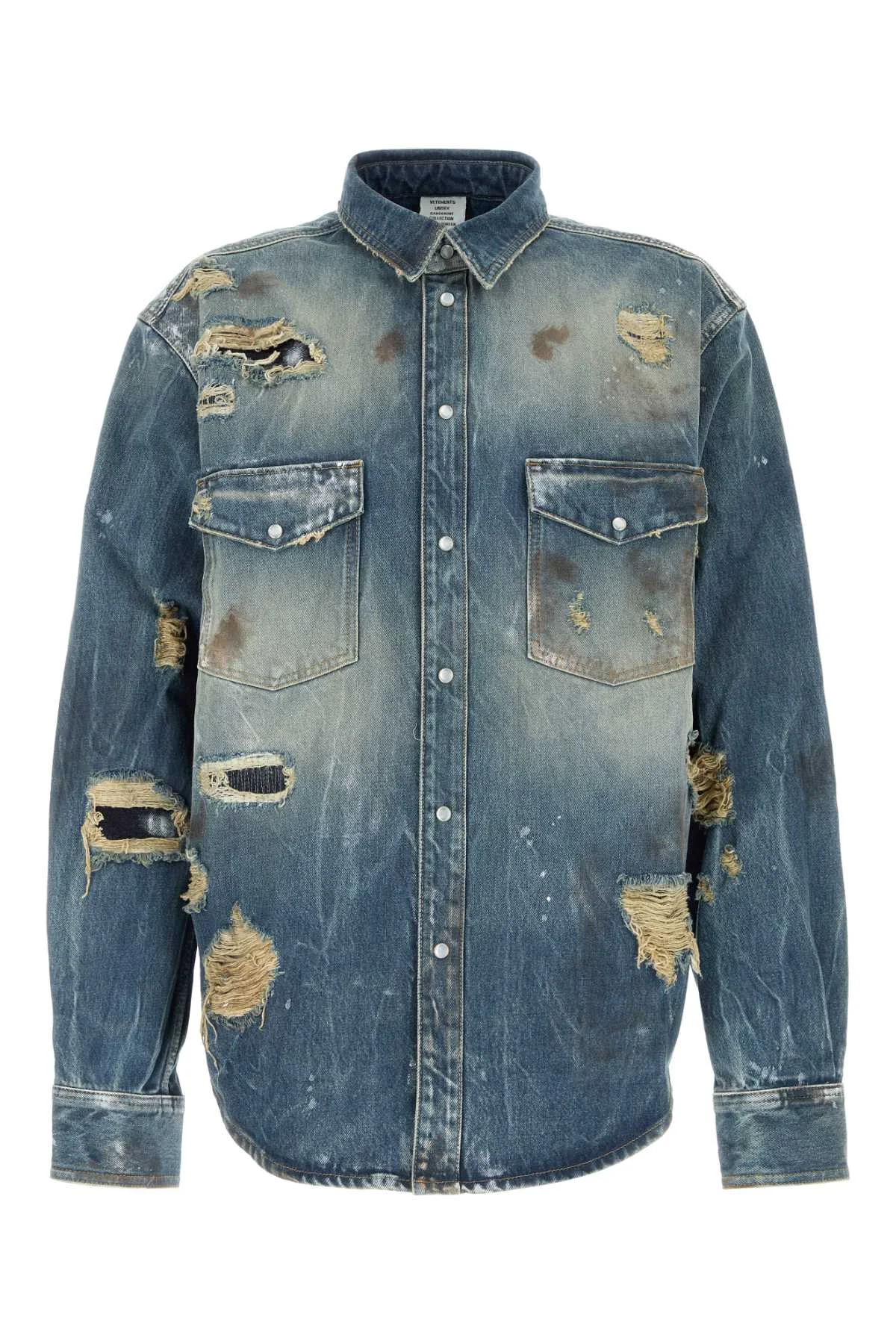 Vetements Men Denim Shirt - 1