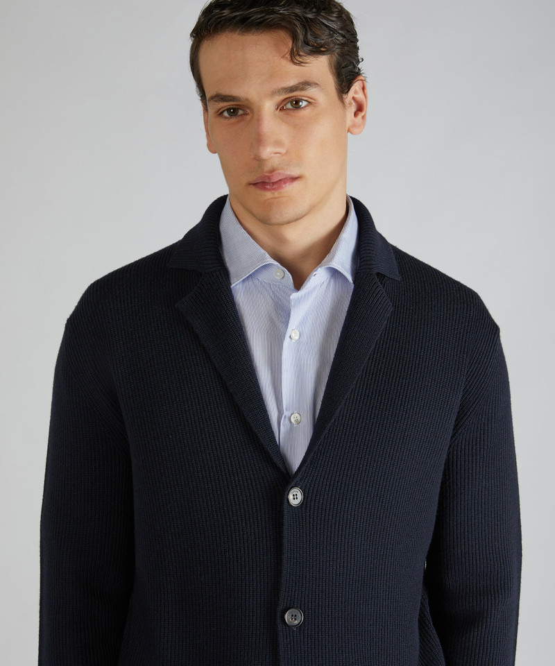 Slim-fit Merino Wool Jacket 4