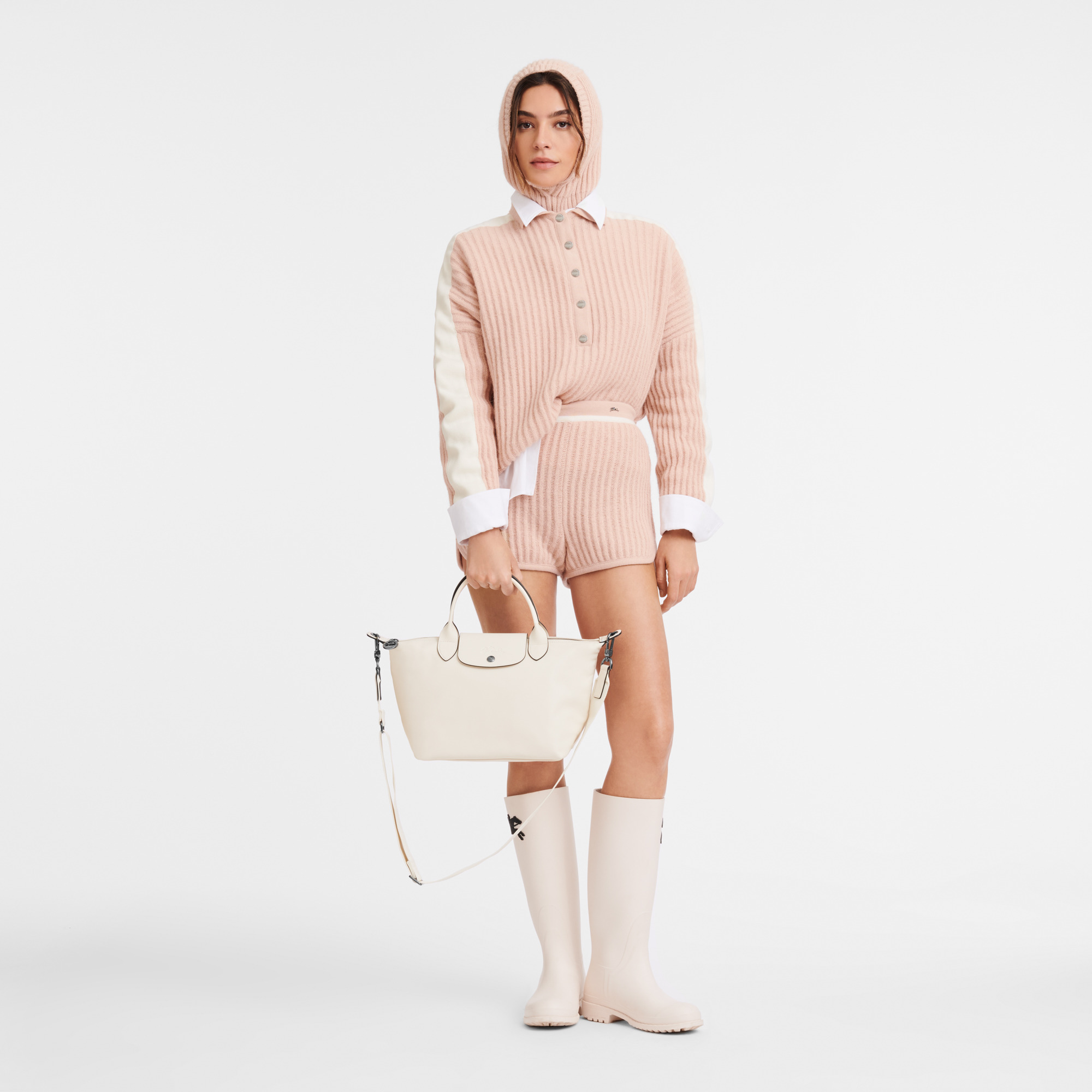 Le Pliage Xtra S Handbag Ecru - Leather - 2