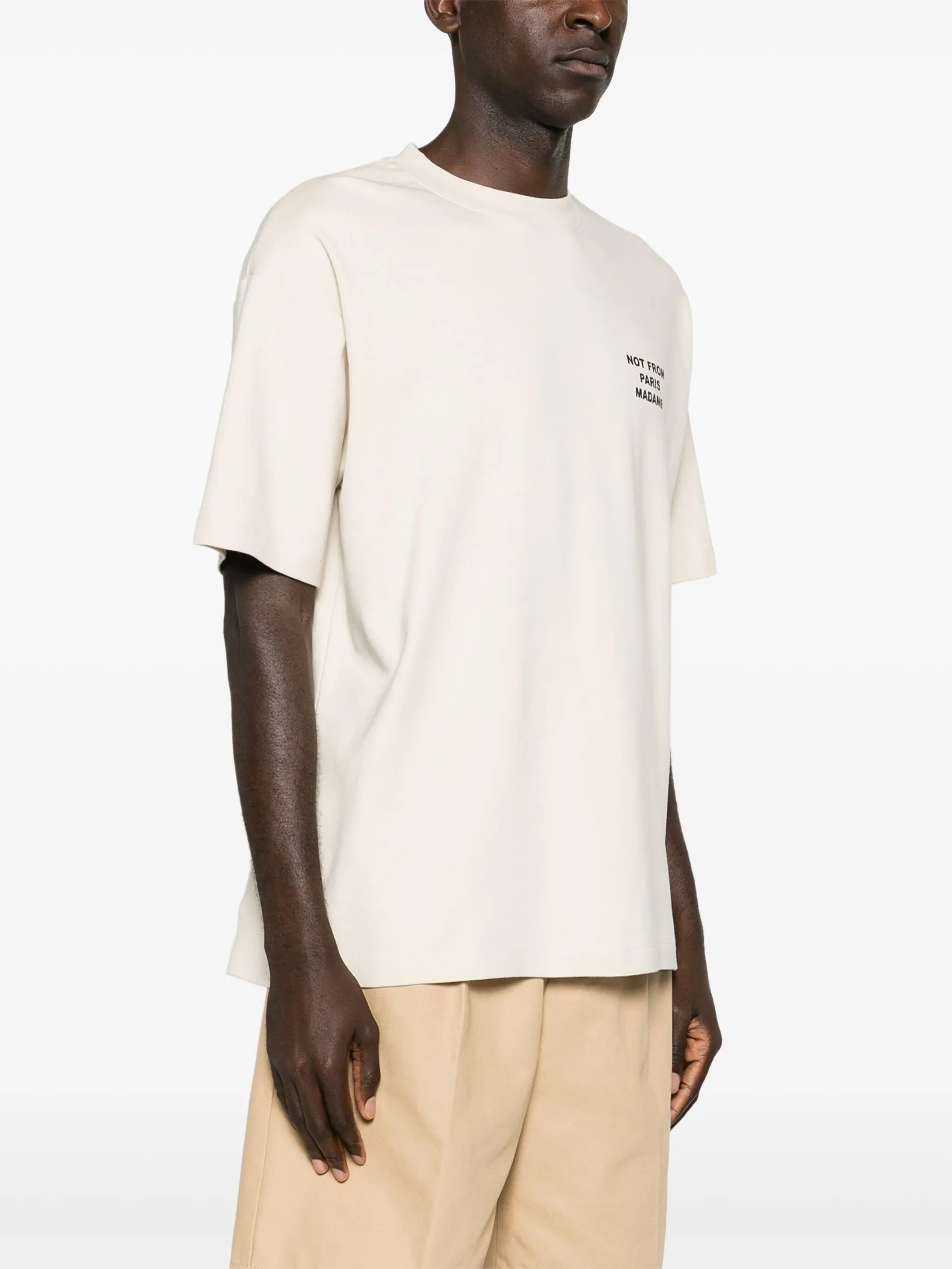 Drole De Monsieur Slogan-print Cotton T-shirt - 2