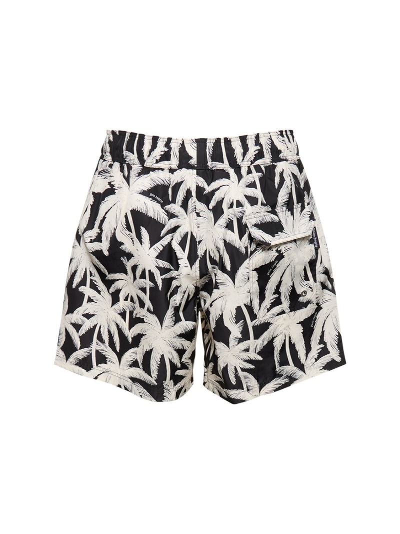 Palm print tech swim shorts - 4