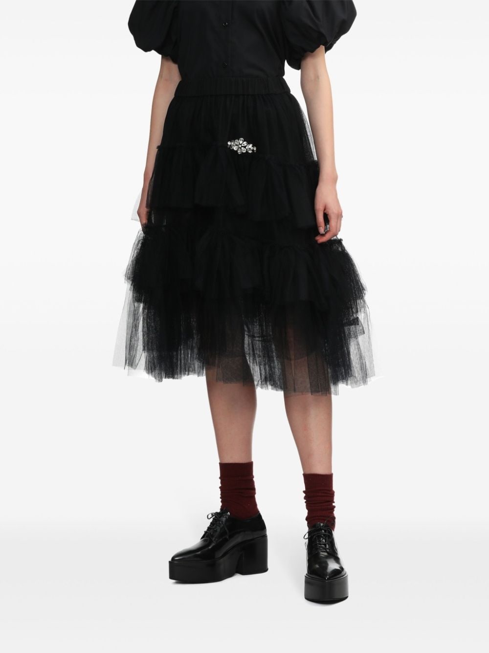 tulle tiered skirt - 3