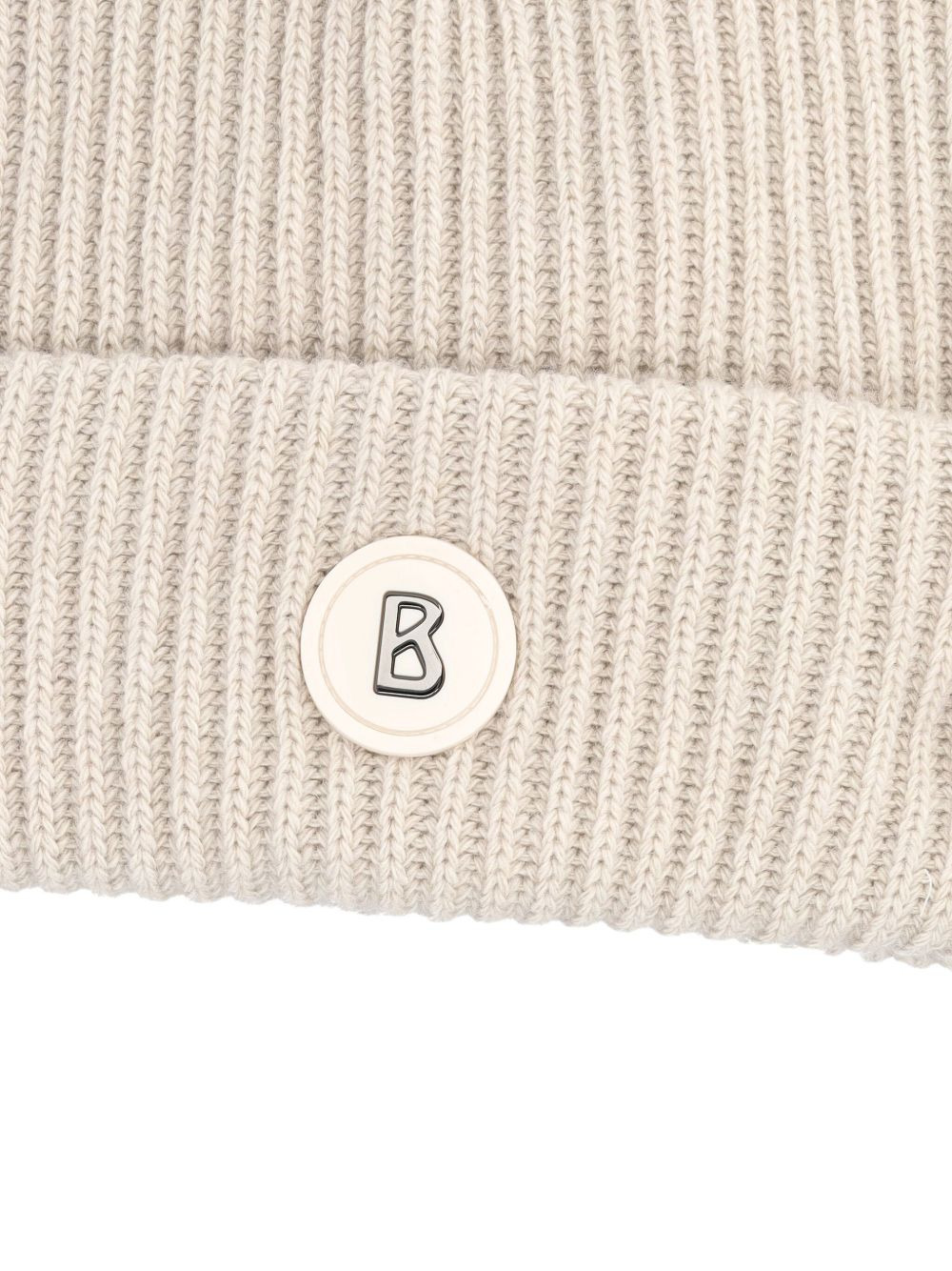 Gustav ribbed logo-patch beanie - 3