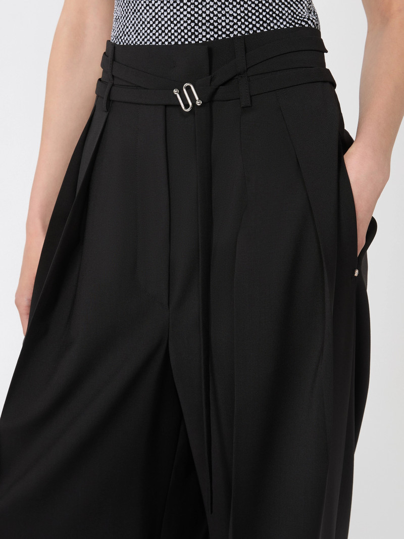 BAUTTA Wide-fit stretch wool trousers - BLACK 5