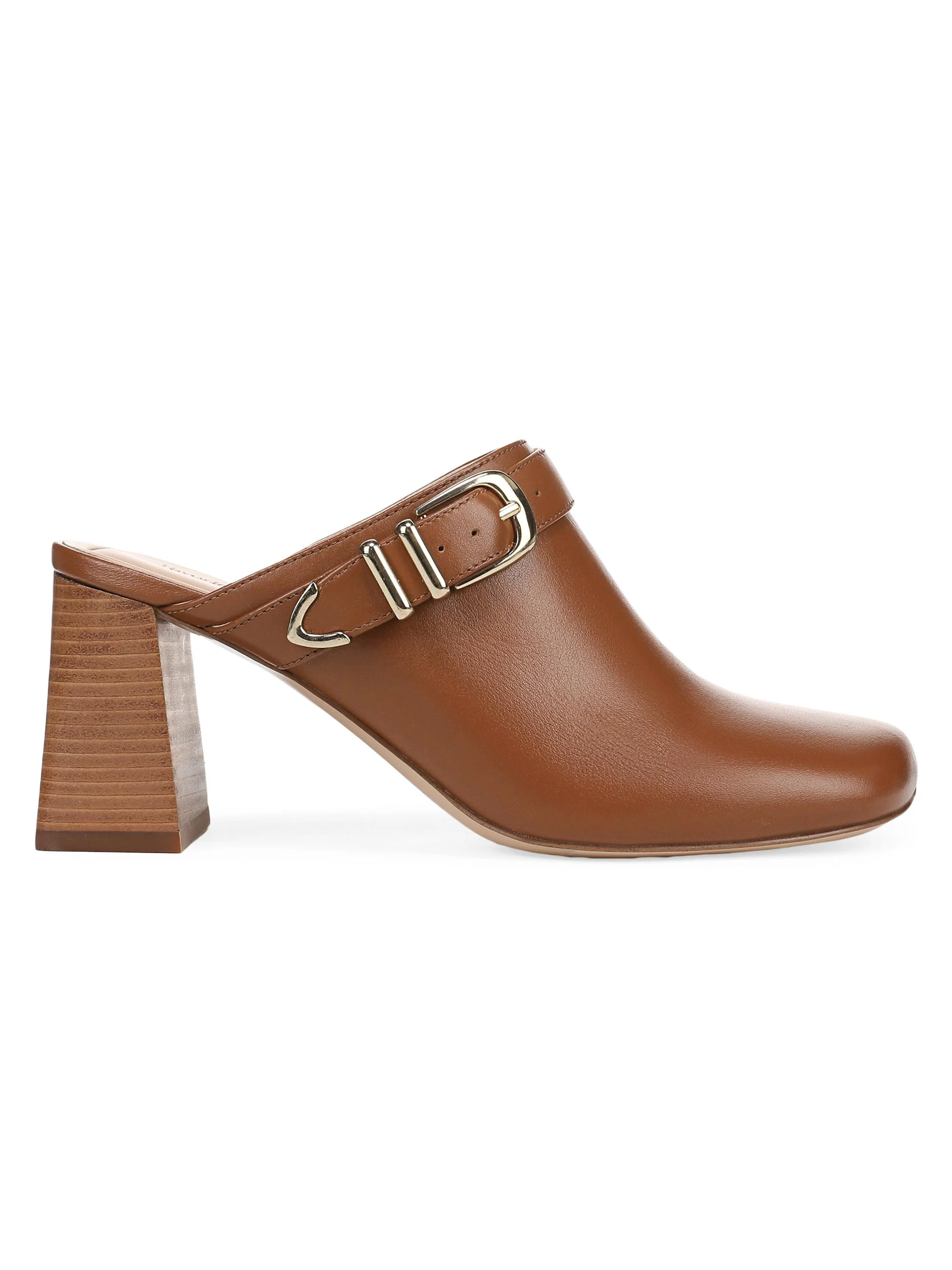 Women's Cece 70MM Leather Mules - Brown Sugar - 1