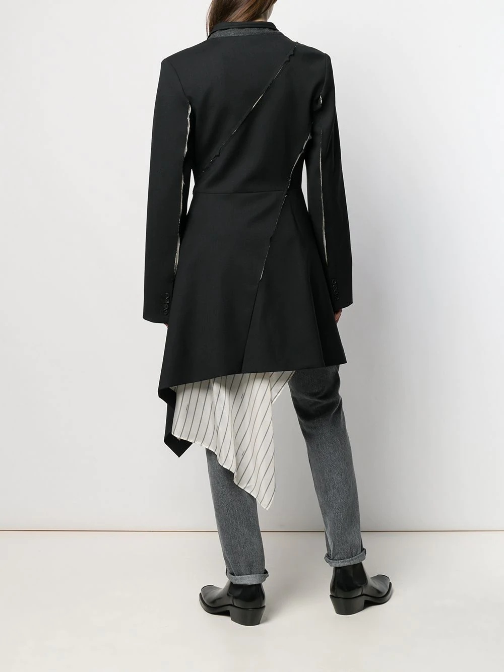 deconstructed slashed jacket - 4