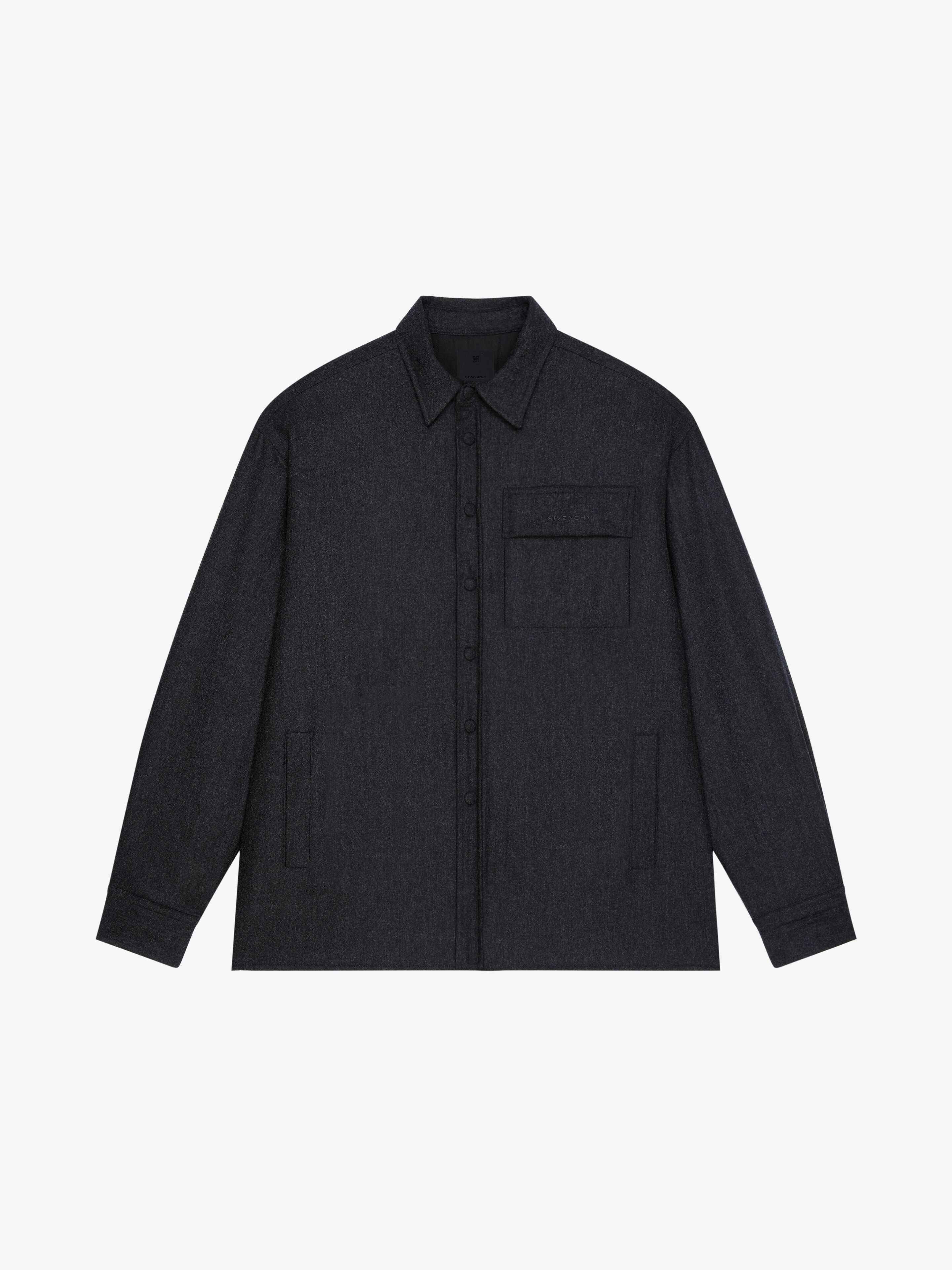 OVERSHIRT IN EMBROIDERED FLANNEL - 1