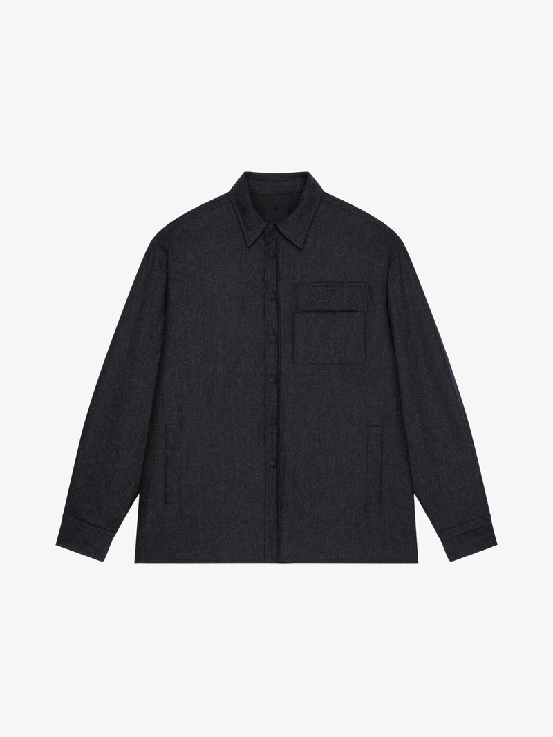 OVERSHIRT IN EMBROIDERED FLANNEL 1