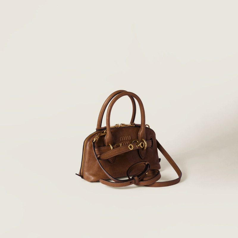 Miu Miu Aventure mini nappa leather bag outlook