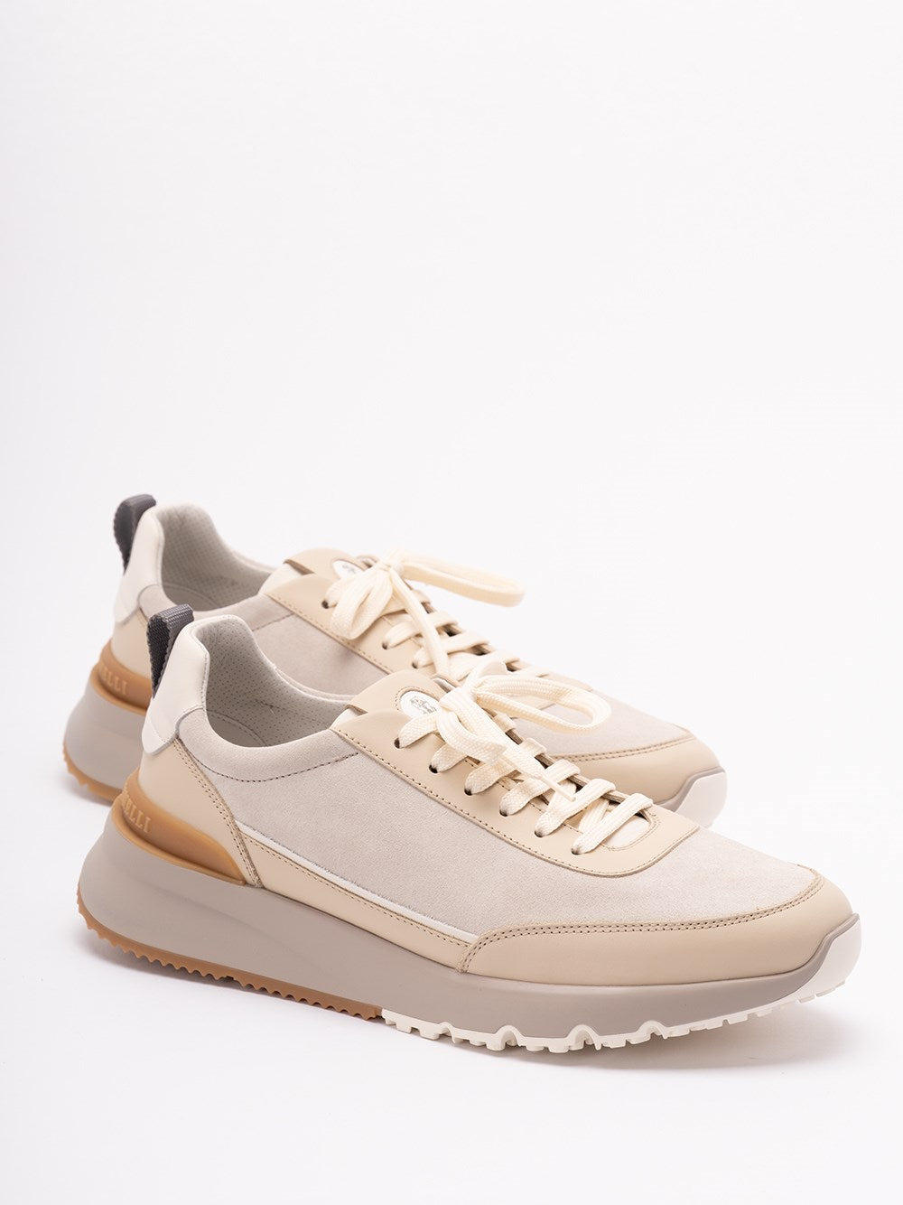 Brunello Cucinelli Men Suede And Calfskin Sneakers - 5