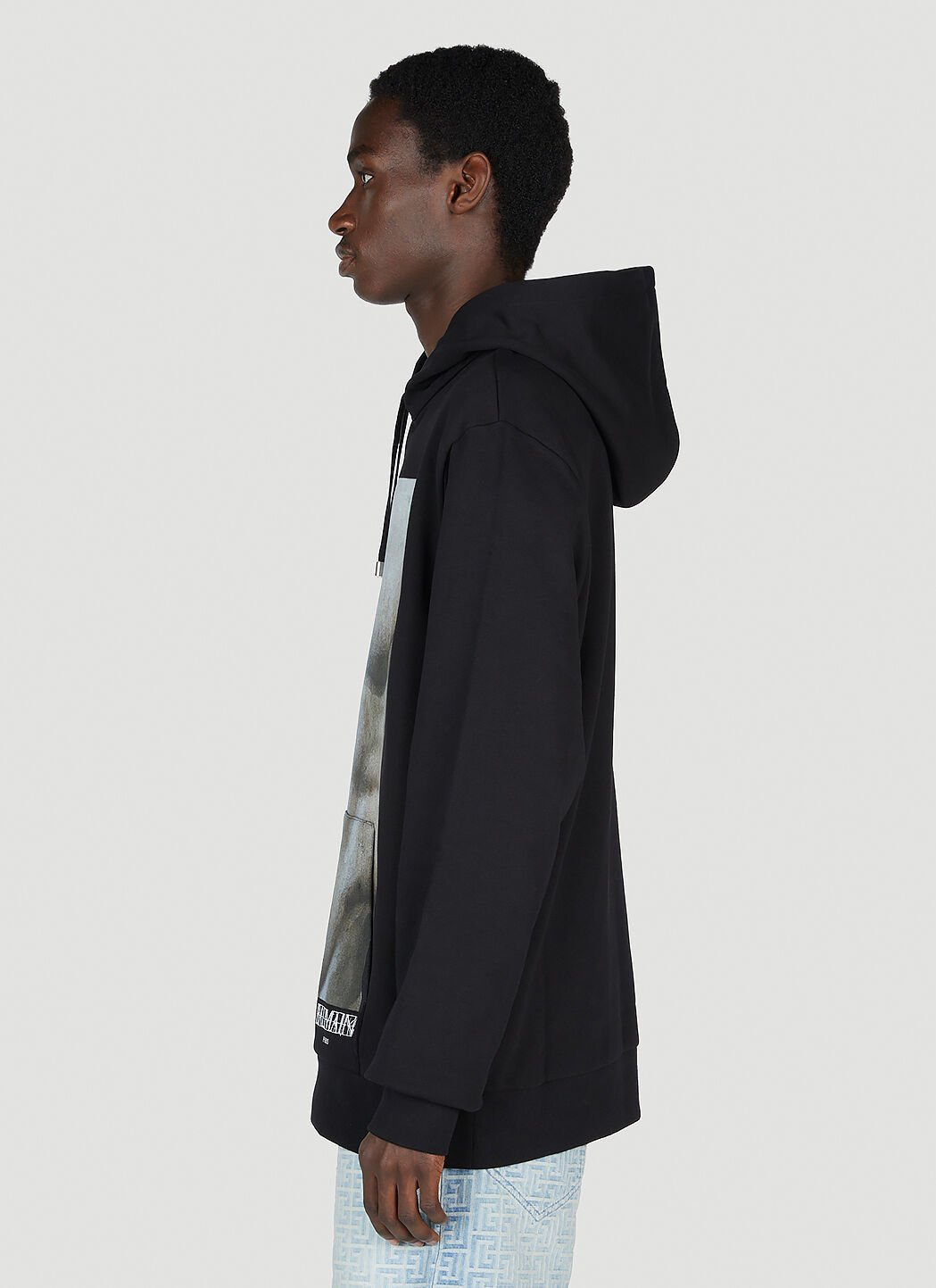 Statue Print Hooded Sweatshirt - 3