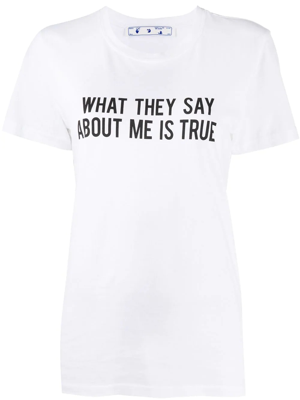 quote print T-shirt - 1