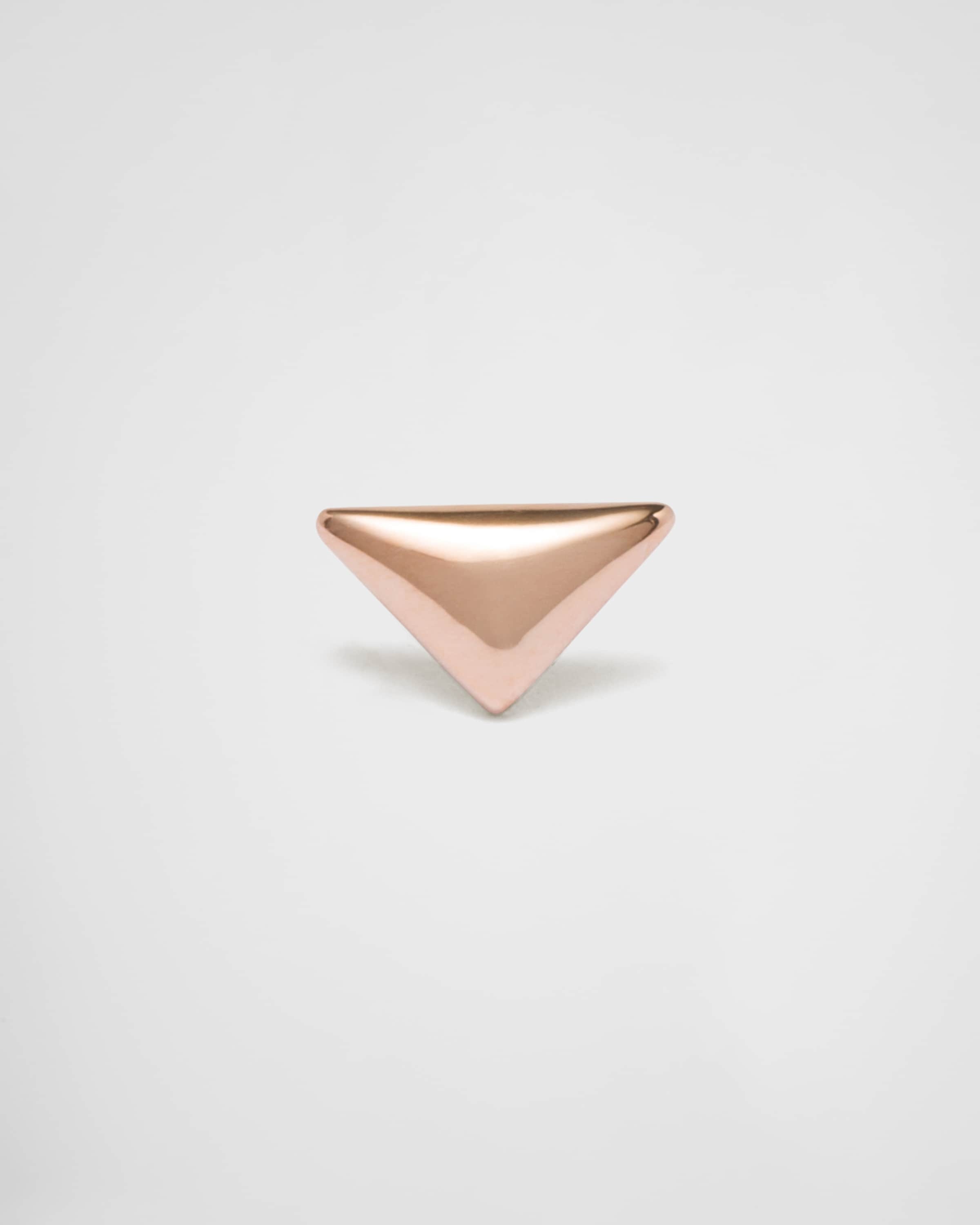 Eternal Gold nano triangle mono earring in pink gold - 1