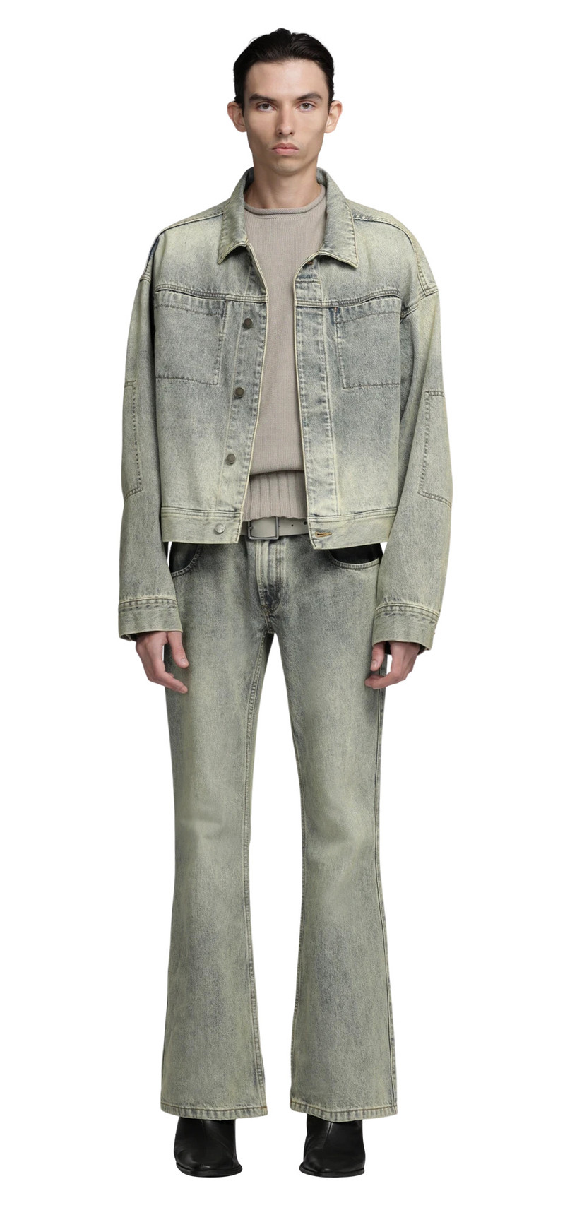 entire studios GEM DENIM JACKET SURFACE WAVE outlook