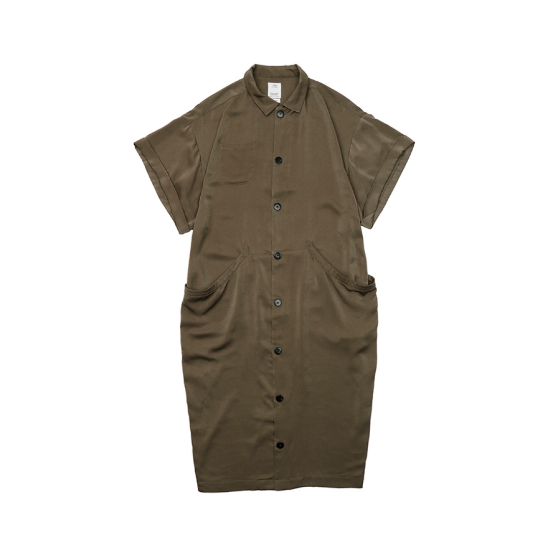 AUDREE SHIRTDRESS OLIVE - 1