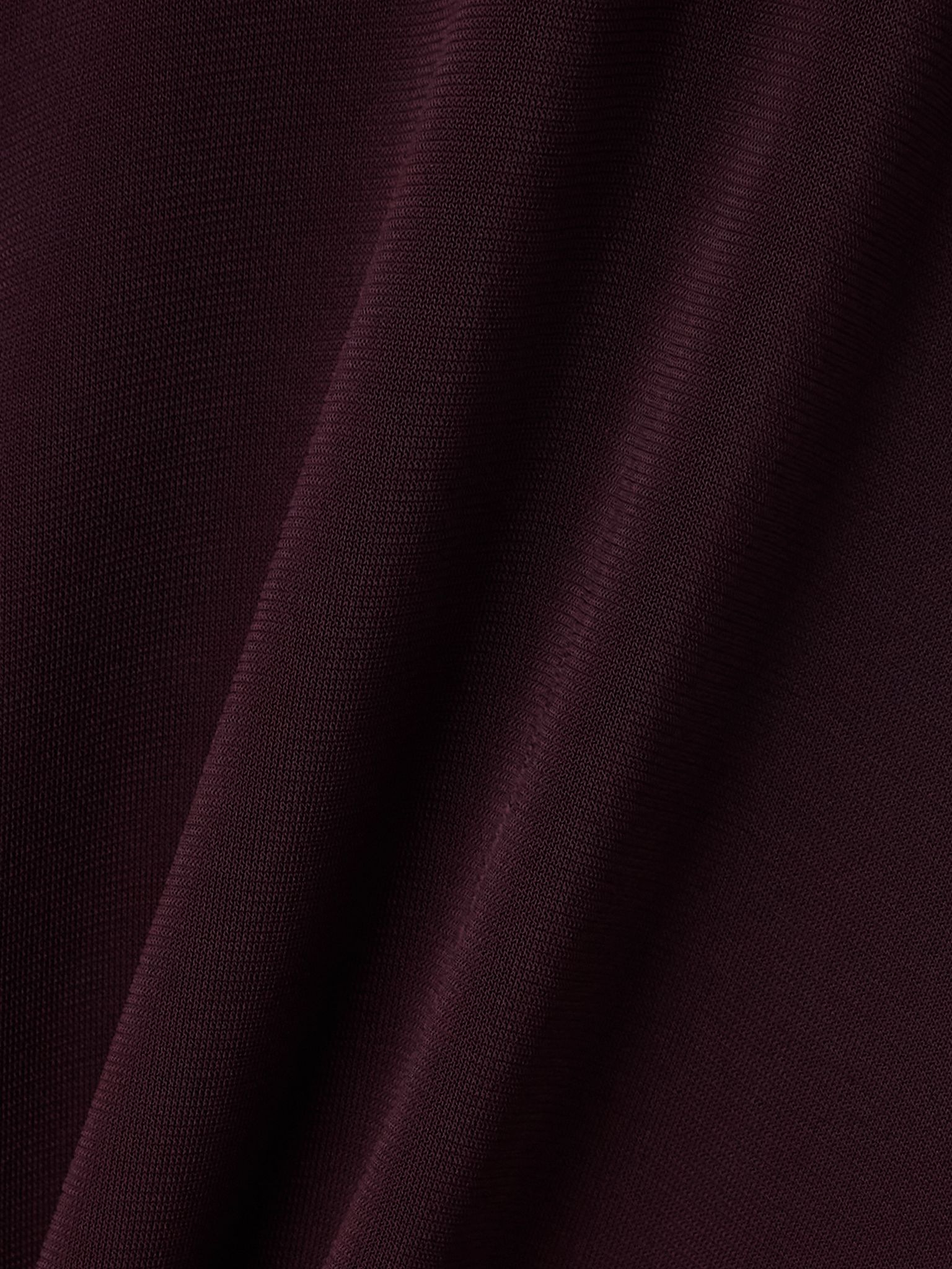 Strapless jersey jumpsuit Burgundy - 5