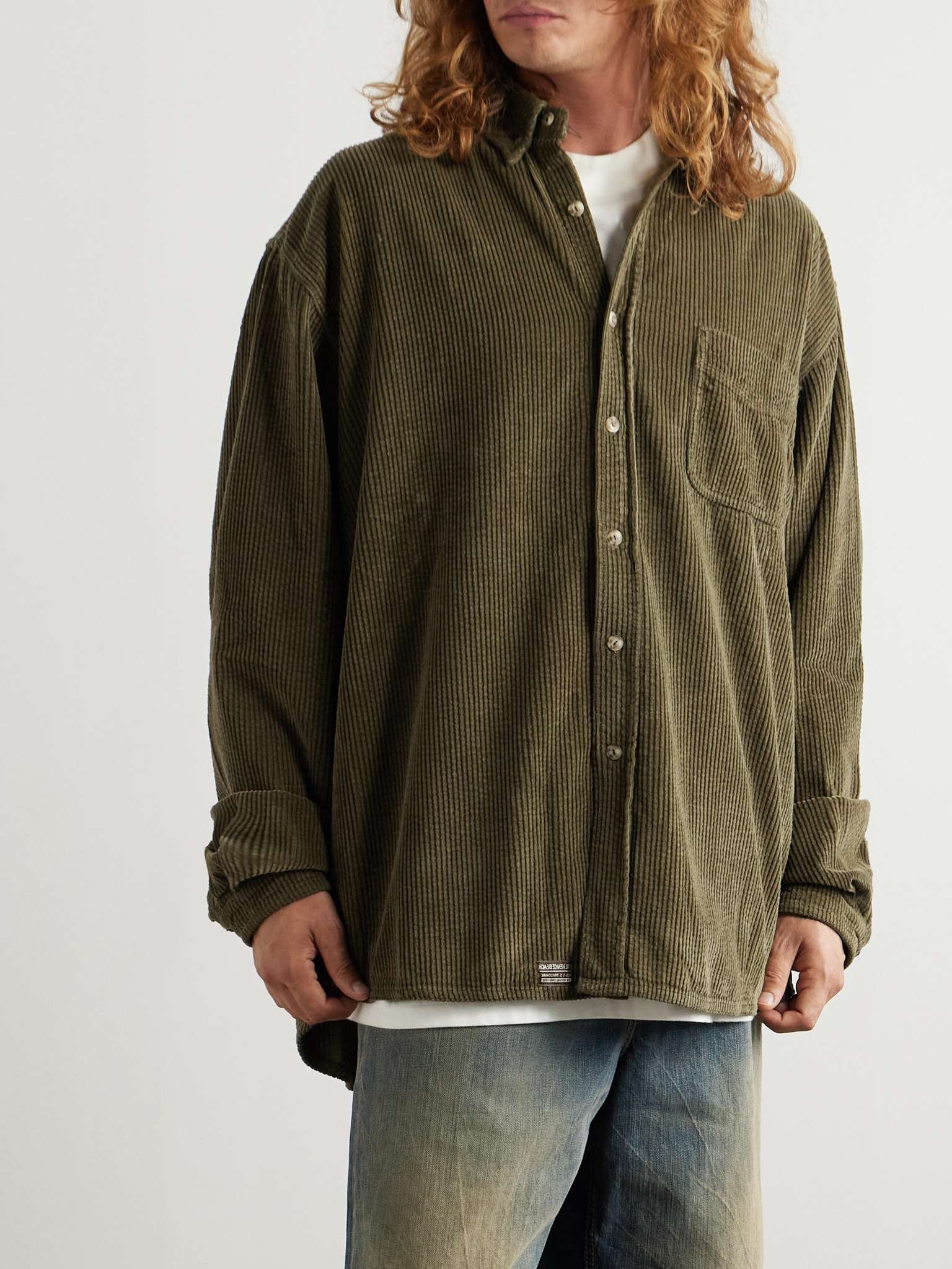 Button-Down Collar Cotton-Corduroy Shirt - 3