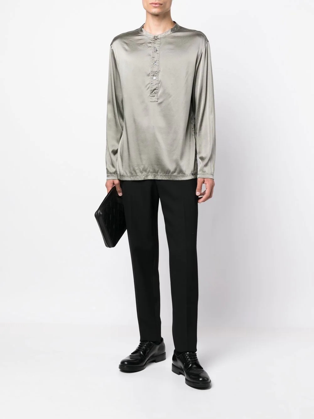 buttoned long-sleeved T-Shirt - 2