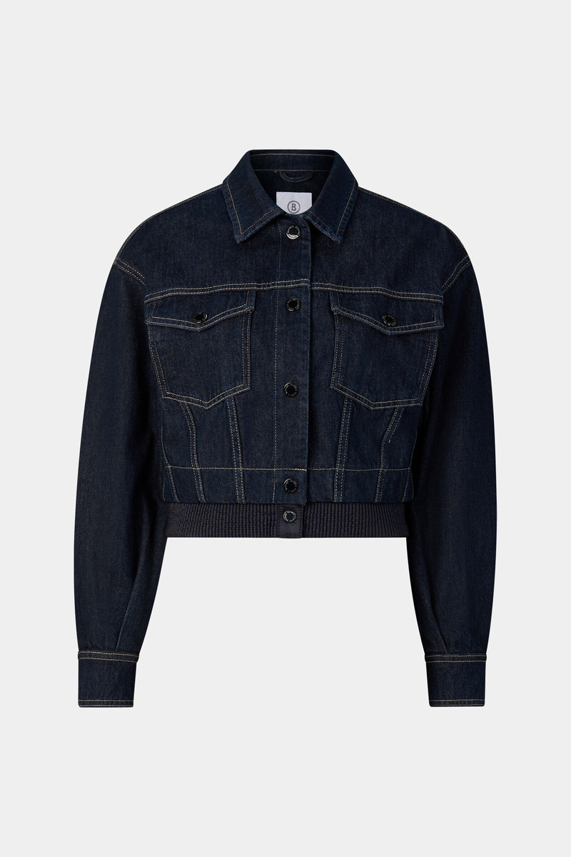 Panya denim jacket in Dark Denim Blue 1
