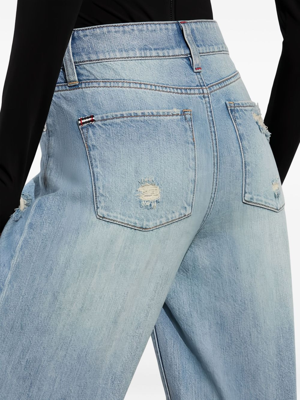 Devoe distressed raw-hem jeans - 5