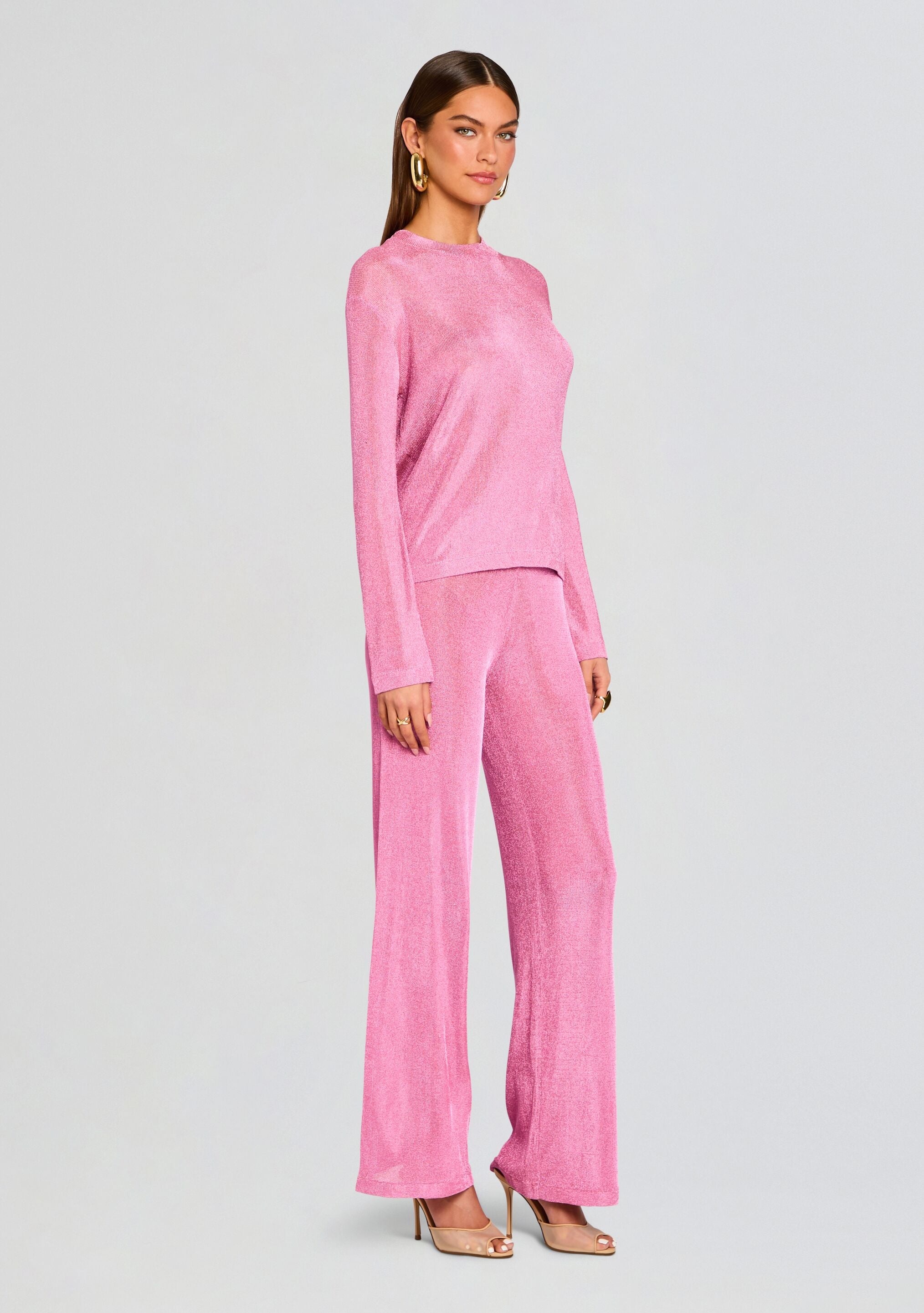 SHELDON METALLIC KNIT PANT - 3