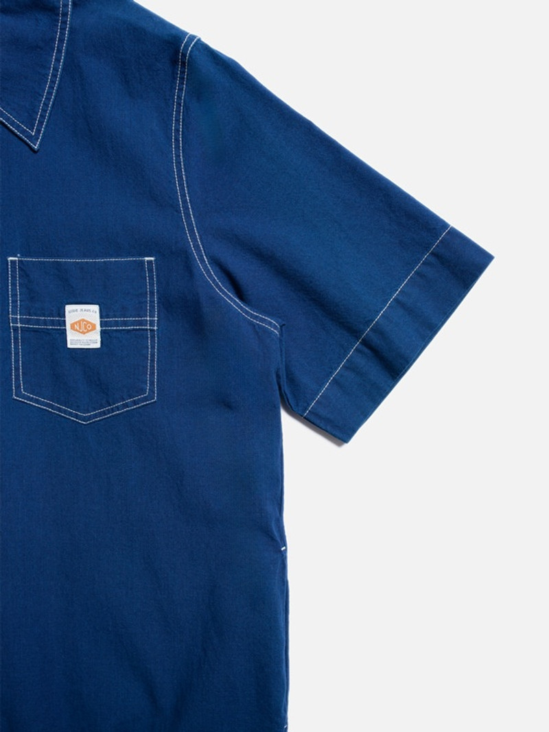 Danielle Indigo Cotton Dress Blue 4