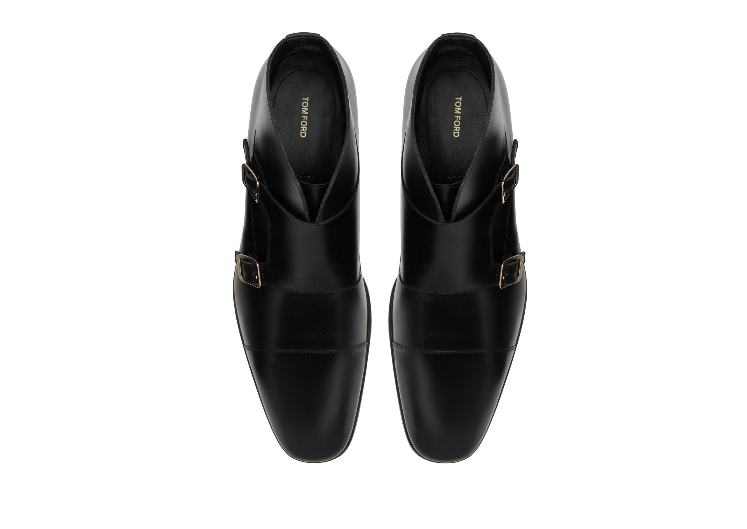 BURNISHED LEATHER ELKAN MONK STRAP BOOT - 2